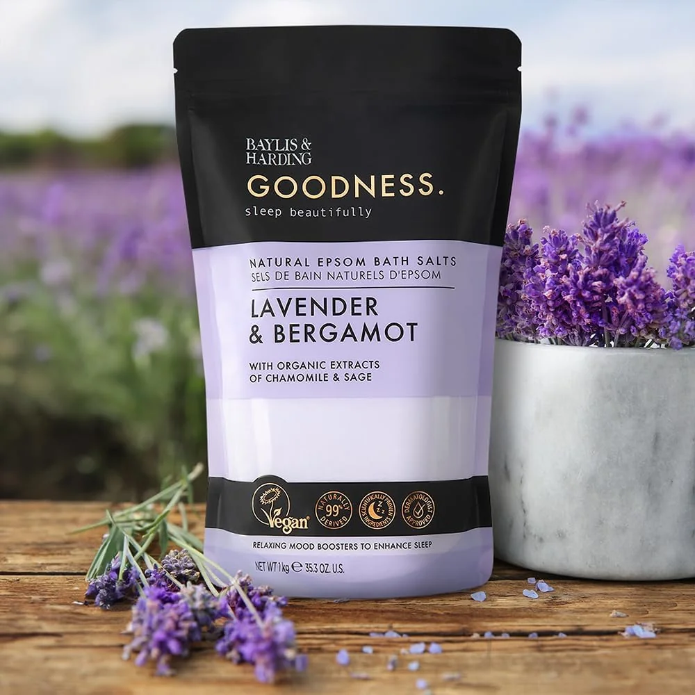 Baylis & Harding Goodness Sleep Sůl do koupele Levandule & Bergamot 1 kg