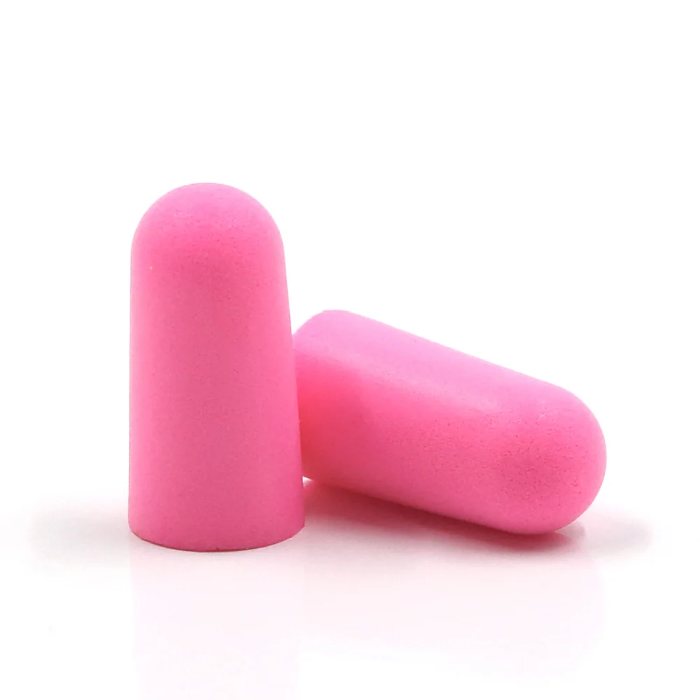 HASPRO Universal špunty do uší, pěnové, 50 párů / 100ks, růžové