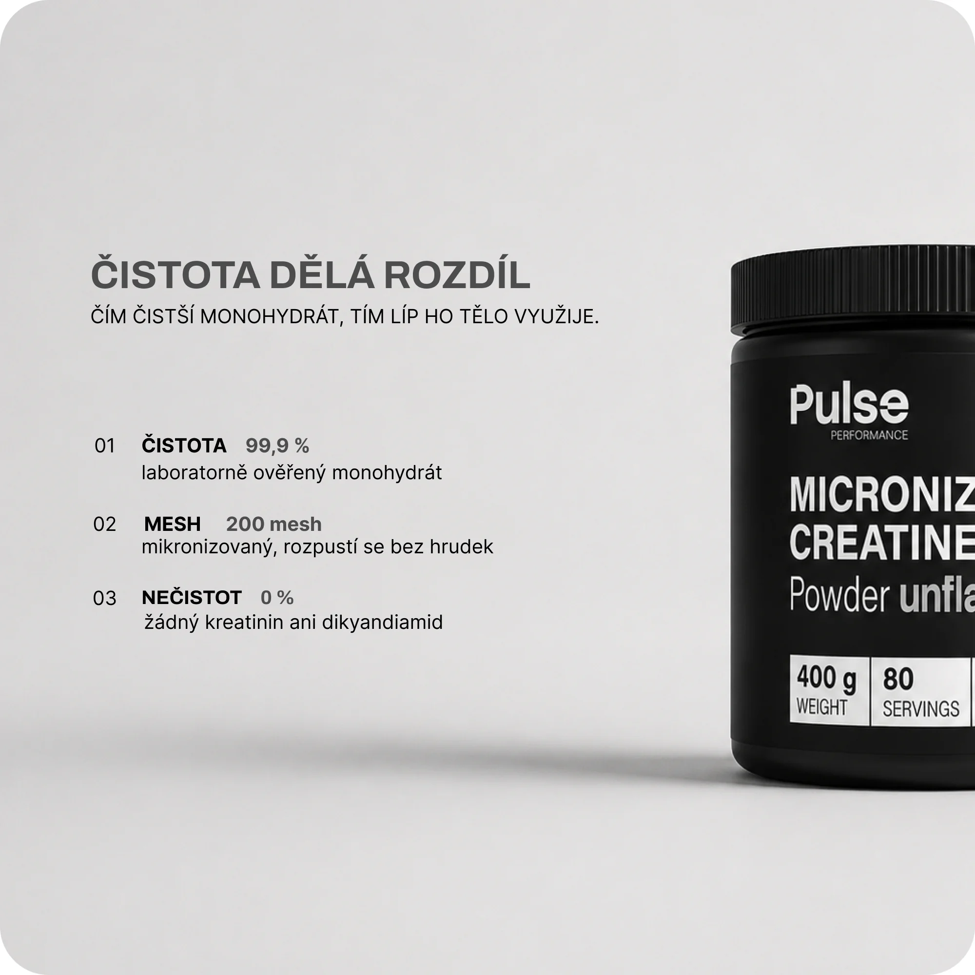 Pulse Performance Micronized Creatine 400 g