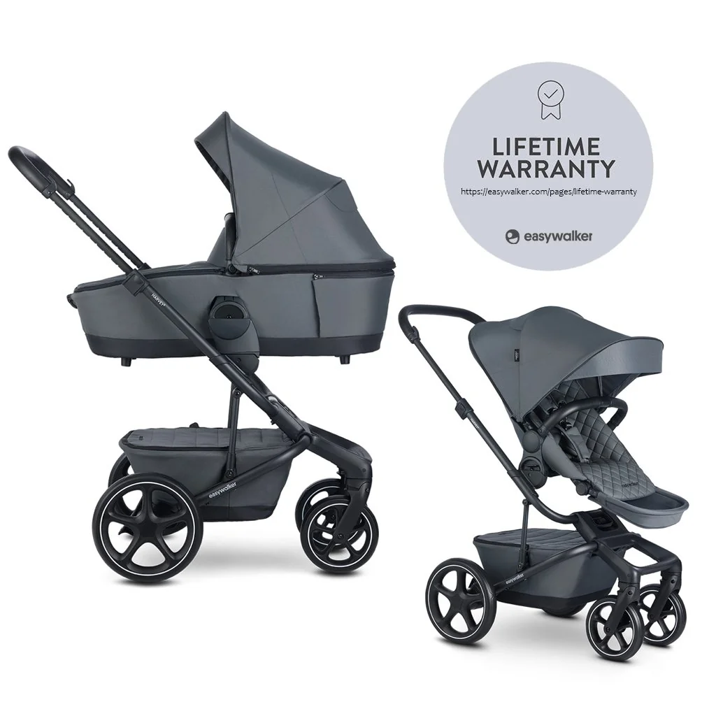 Easywalker Kočárek kombinovaný Harvey⁵ Premium 2v1 Mineral Grey LITE RWS
