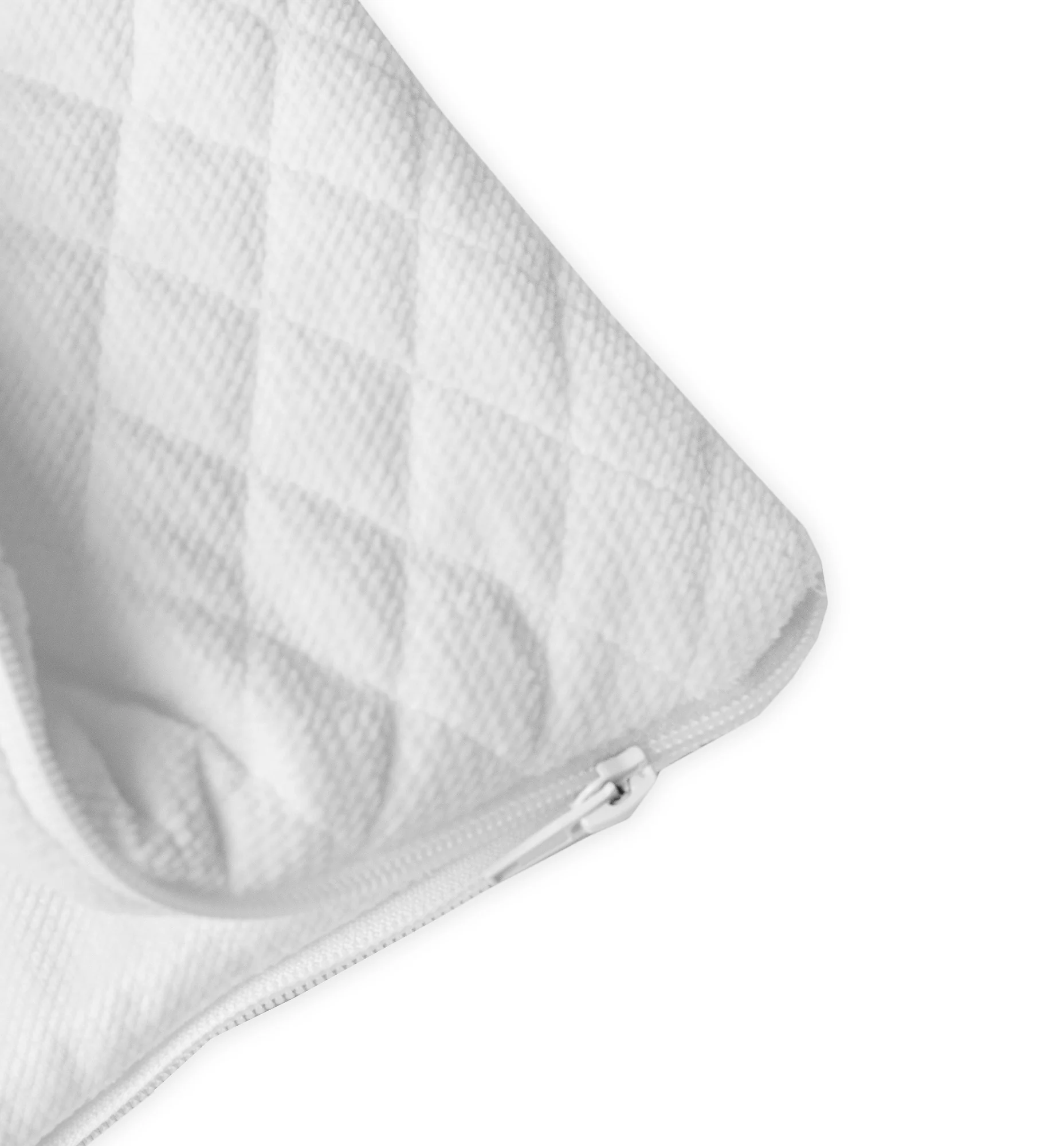 Baby Nellys Zavinovačka, fusak Deluxe na zip, prošívaný Velvet - bílá