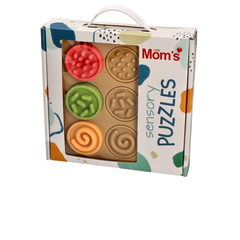 Hencz Toys Puzzle senzorická kolečka, pastelová 