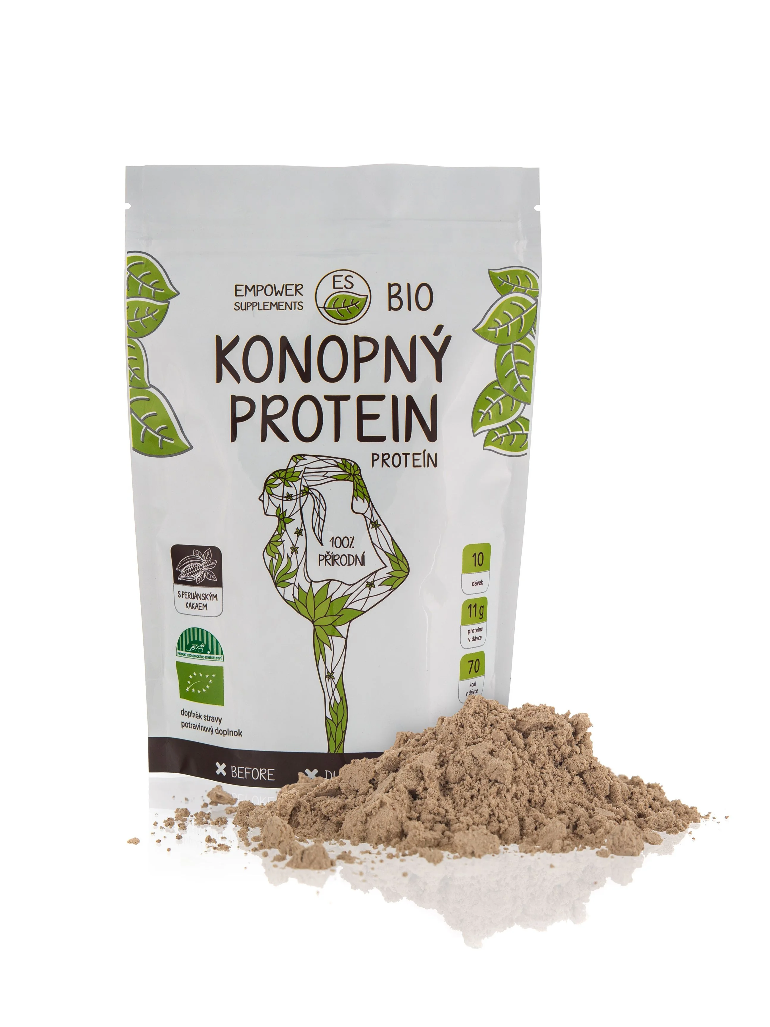 ES BIO Konopný protein s kakaem 200 g
