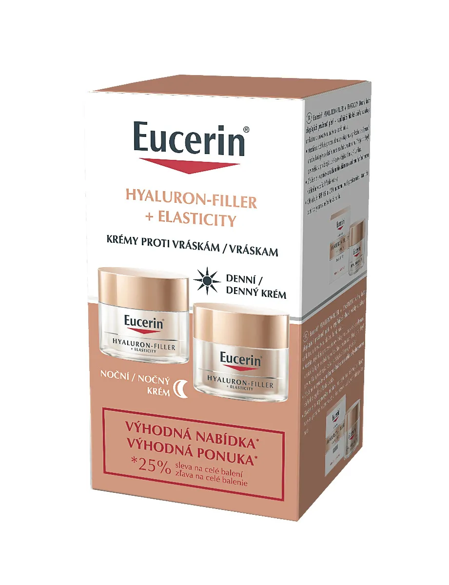 Eucerin Hyaluron-Filler + Elasticity duopack denní + noční krém