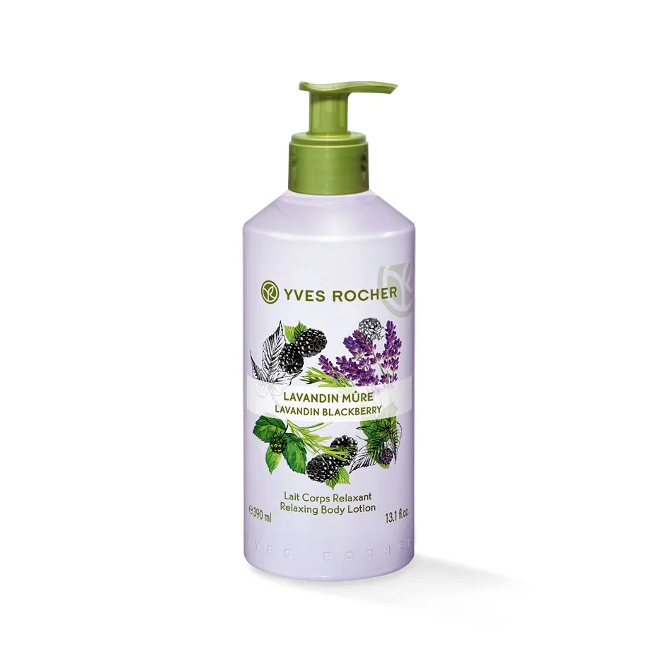 Yves Rocher Tělové mléko levandule & ostružina 390 ml