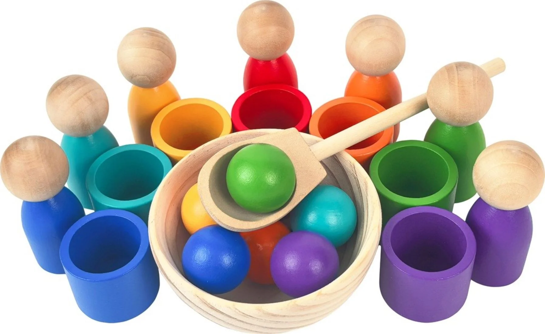 2Kids Toys Duhové panenky s míčky 7 barev