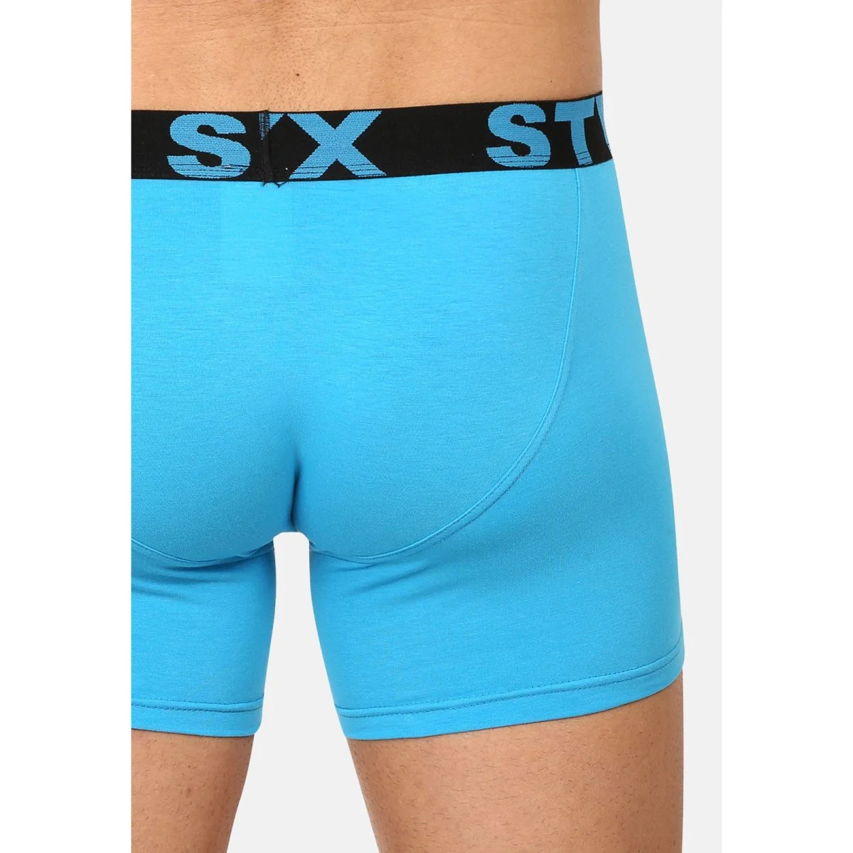 Styx Pánské boxerky long sportovní guma světle modré (U1169) M