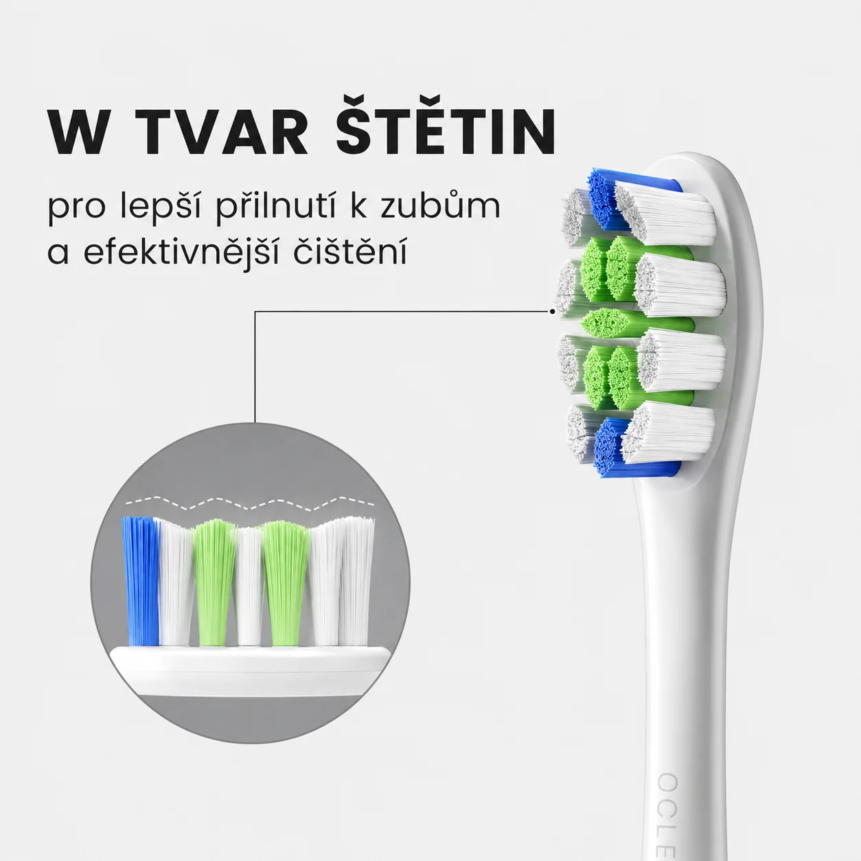 Oclean Professional Clean P1C5 B06 náhradní hlavice 6 ks černé