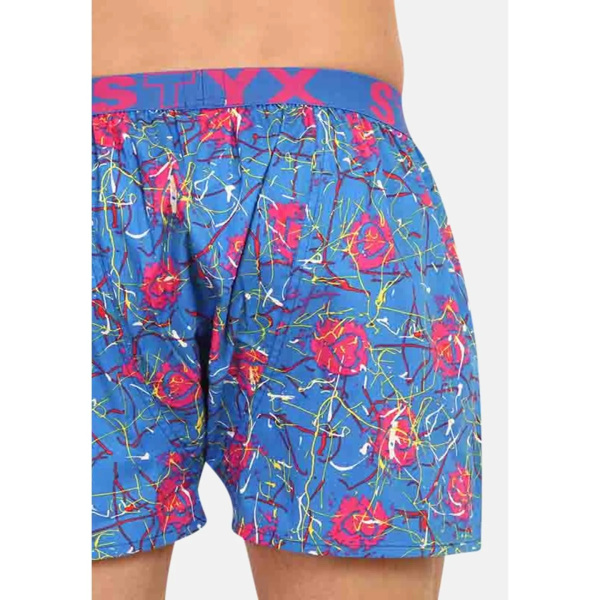 Styx Pánské trenky art sportovní guma Jáchym srdíčka (B1358) XL