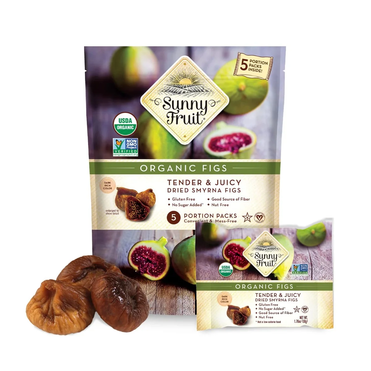 Sunny Fruit BIO Fíky sušené na slunci 5x50 g
