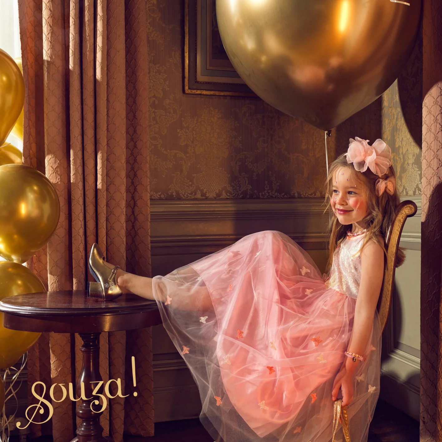 Souza! dětský kostým - princezna Elise - 5-7 let, 110-122 cm
