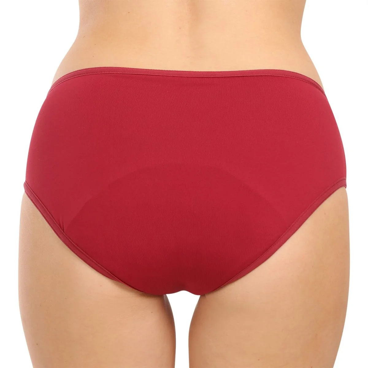 Meracus 3PACK Menstruační kalhotky Timeless Burgundy Plus (MEMS106) XS