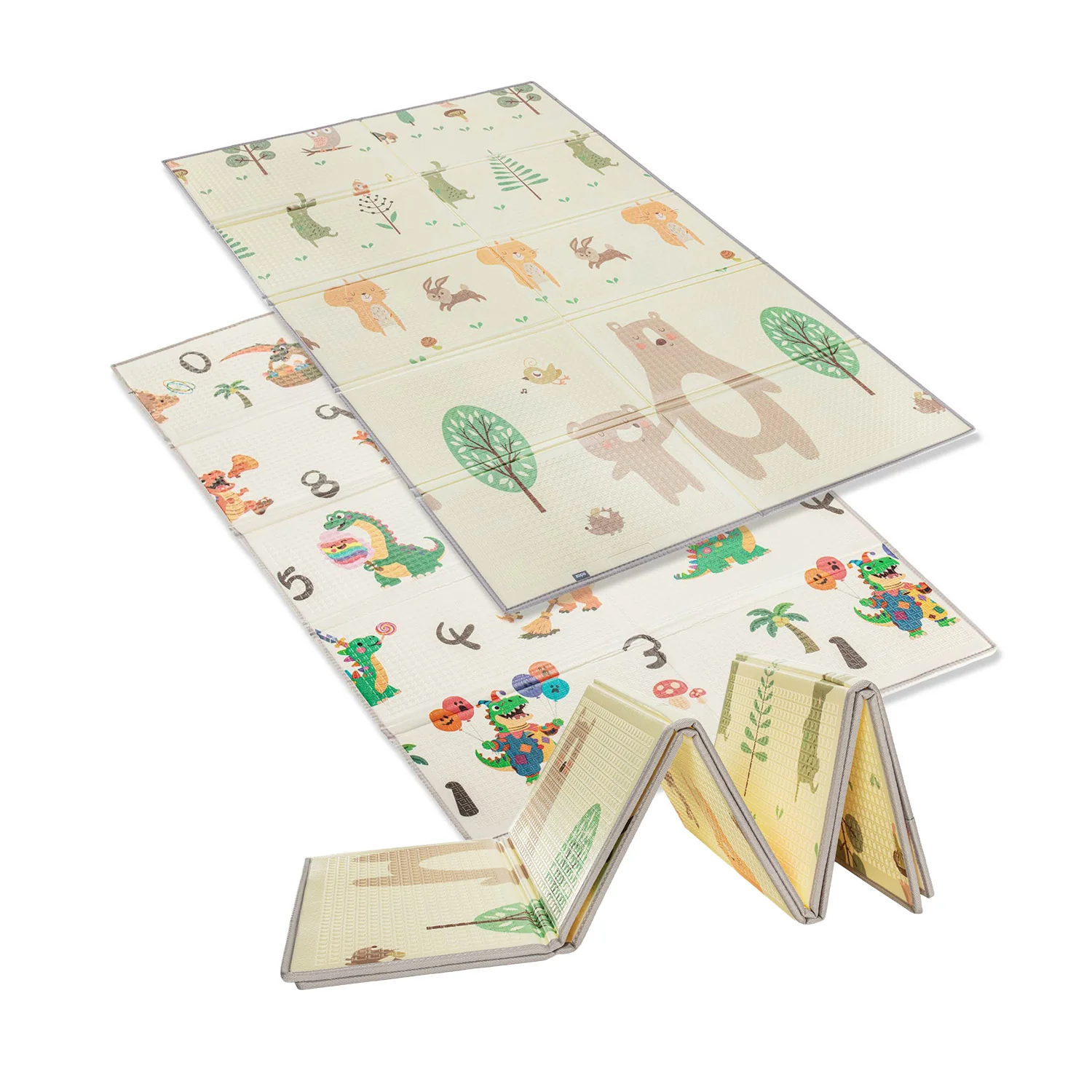 Zopa Multifunkční pěnová skládací podložka oboustranná 180x120, Forest 1