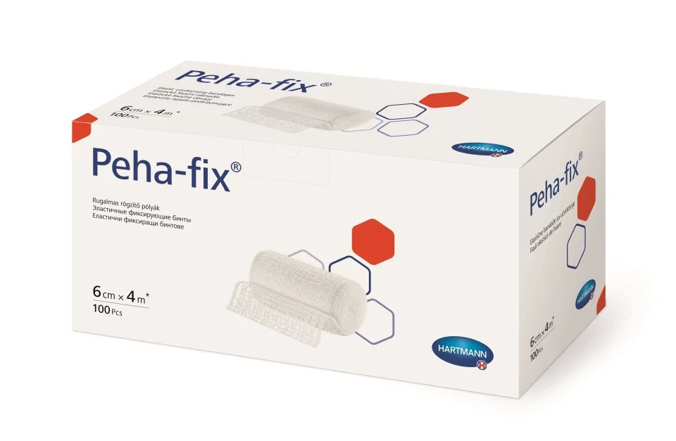Peha Fix 6 cm x 4 m obinadlo elastické fixační 100 ks