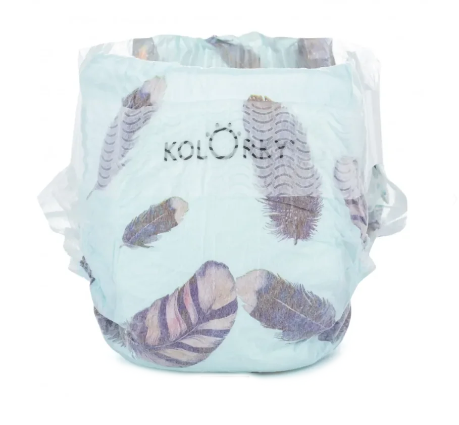 KOLORKY DAY Jednorázové eko plenky vel. M 5-8 kg 21 ks peří