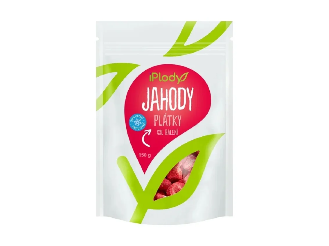 iPlody Jahody lyofilizované, XXL balení 150 g