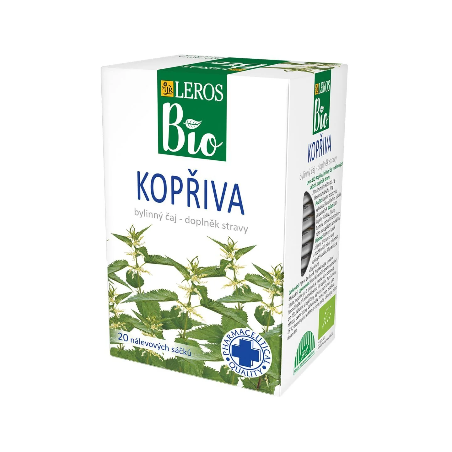 Leros BIO Kopřiva porcovaný čaj 20x1 g