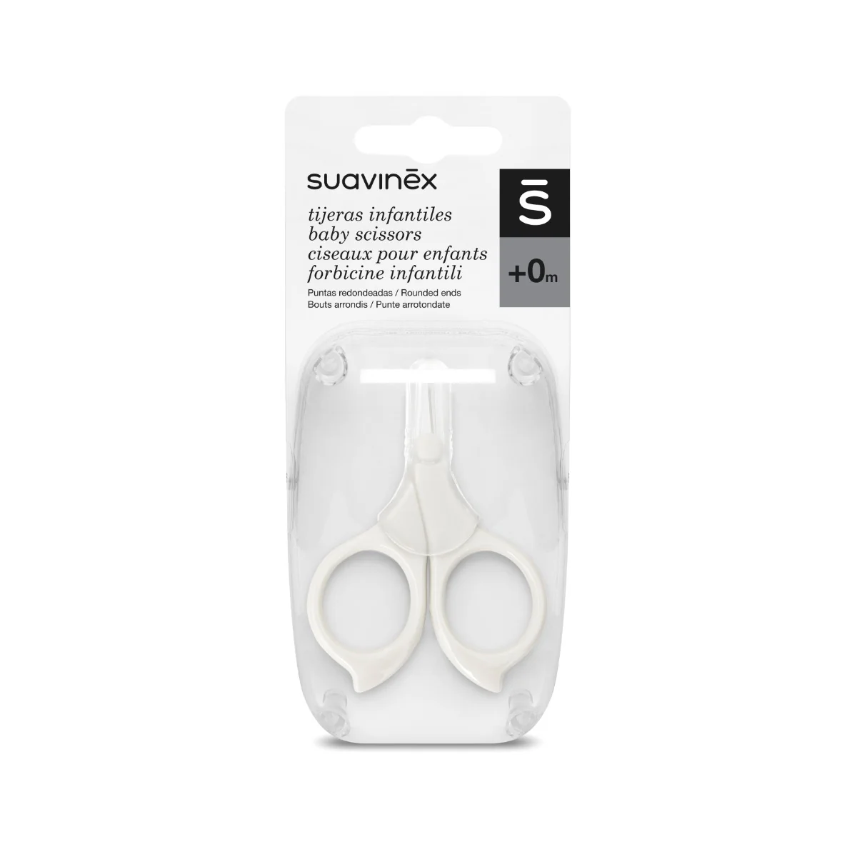 Suavinex Kojenecké nůžky 1 ks šedé