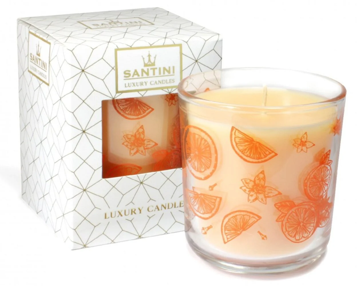 Santini Luxusní svíčka - Spiced Orange Apple