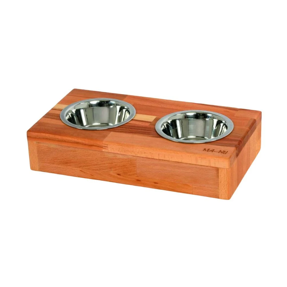 MA-NU Stojan na psí misky Full Dvě misky, Velikost: XS