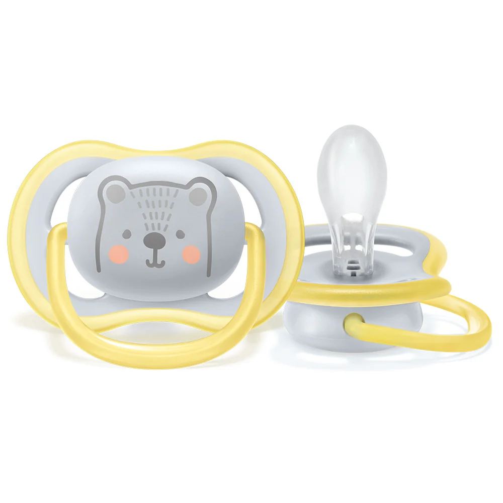 Philips Avent Šidítko Ultra air Medvěd 6–18 m 1 ks žluté