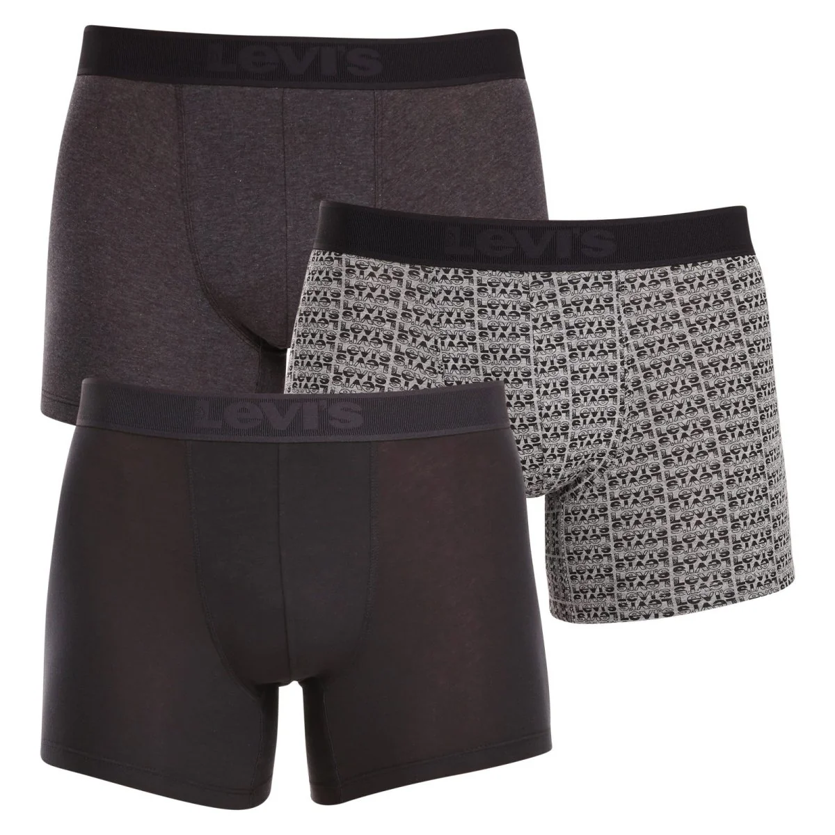 Levi's 3PACK pánské boxerky vícebarevné (701224660 001) M 