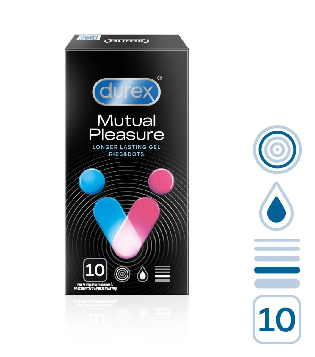 Durex Mutual Pleasure kondomy 10 ks