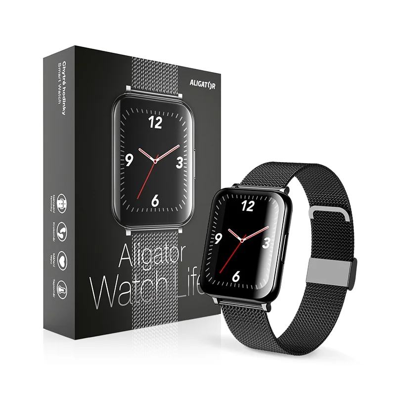 Aligator Watch Life Black chytré hodinky