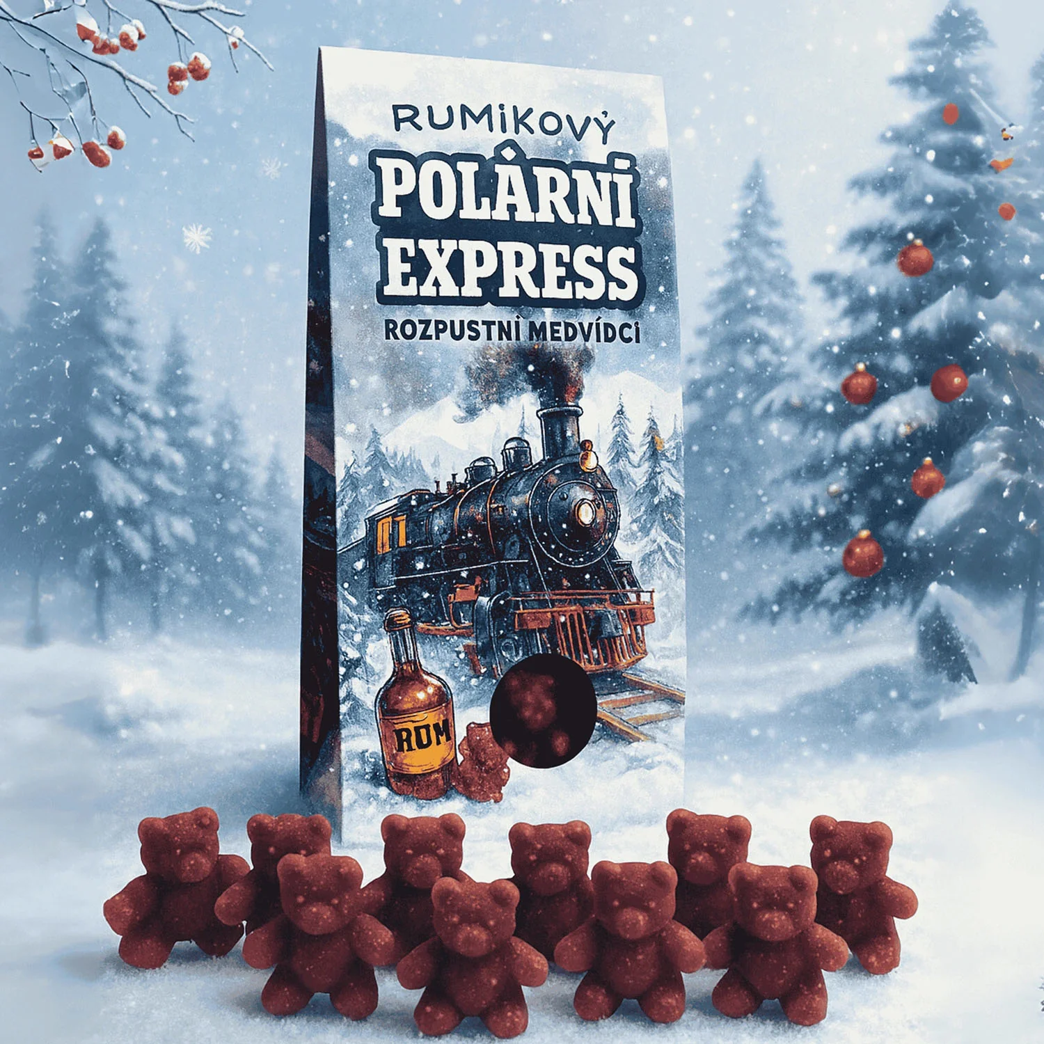LIPOO Čajoví medvídci Rumíkový polární expres 50 g