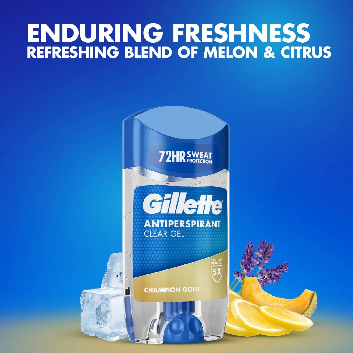 Gillette Champion Gold Pánský gelový antiperspirant 70 ml