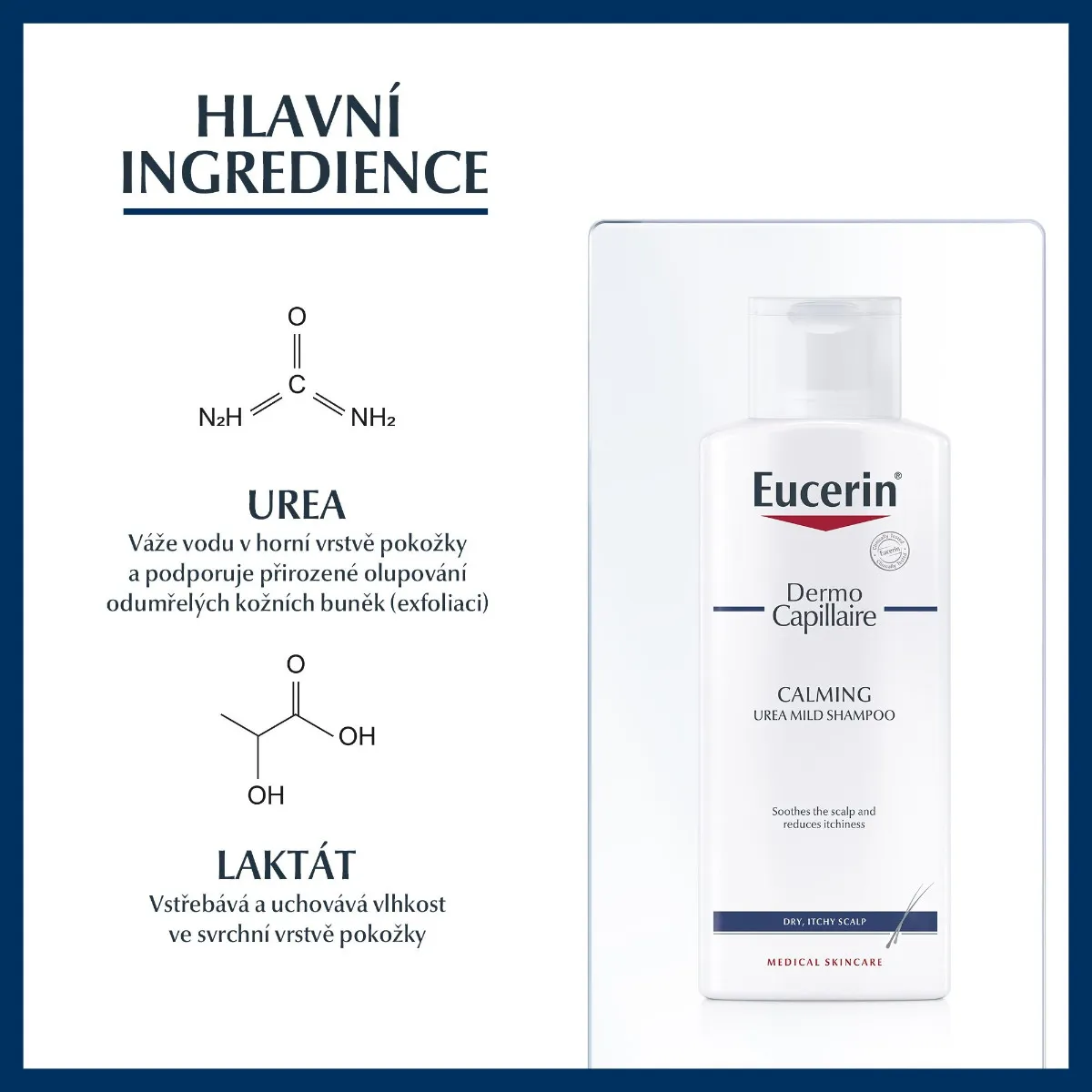 Eucerin DermoCapillaire 5% UREA Šampon na vlasy pro suchou pokožku hlavy 250 ml