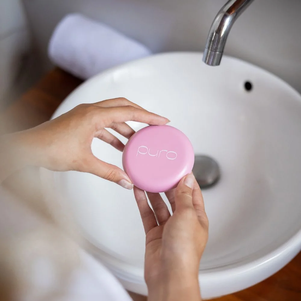 PURO ON-THE-GO cestovní pouzdro na neviditelná rovnátka 1 ks růžové