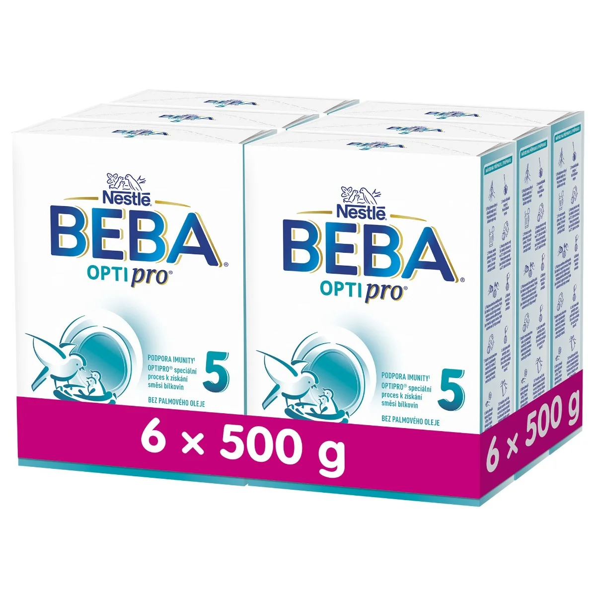 BEBA OPTIPRO 5 Batolecí mléko 6x500 g