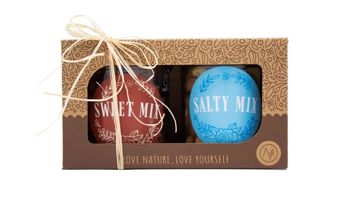 NATU Dárkový set Sweet & Salty 2x150 g