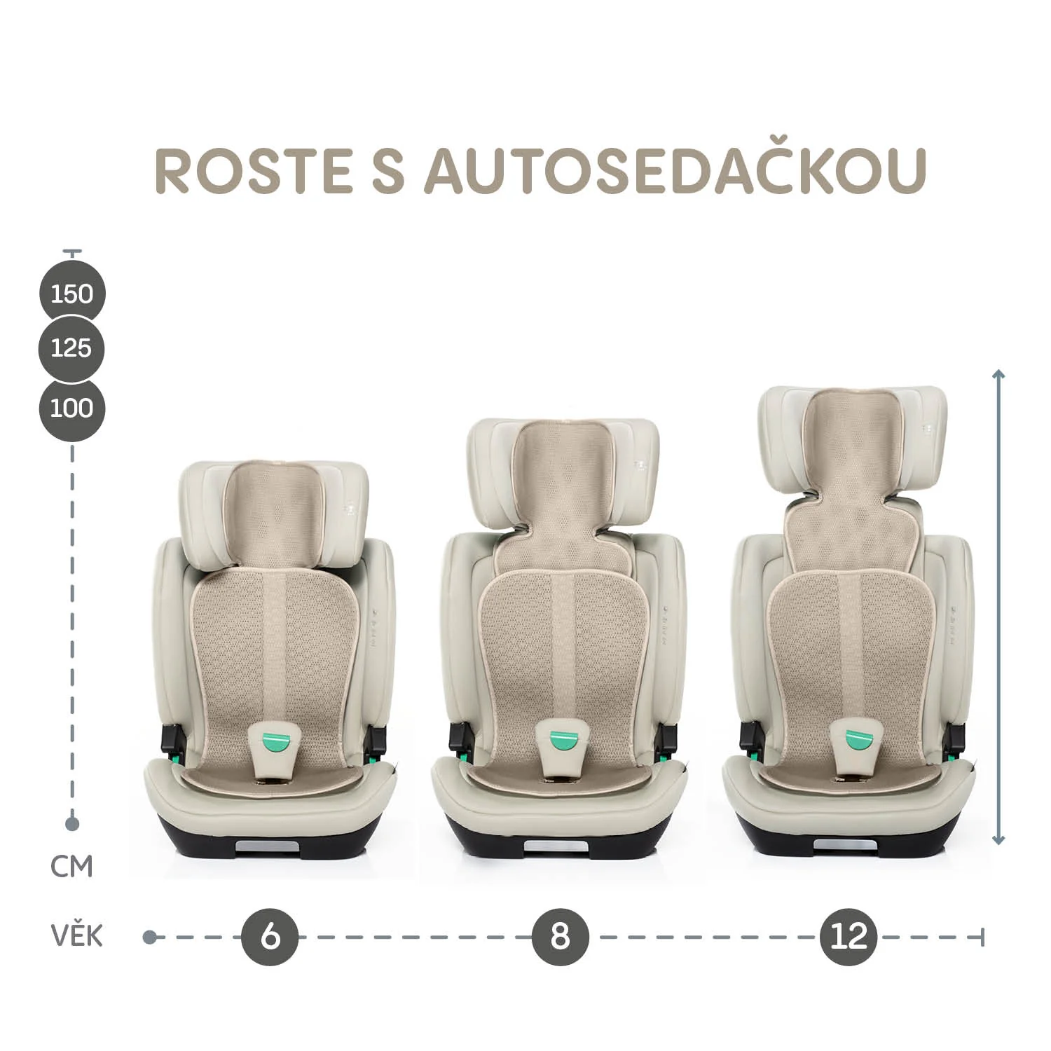 Zopa Prodyšná podložka do autosedačky Breeze sk. 2/3, Toffee Brown 7