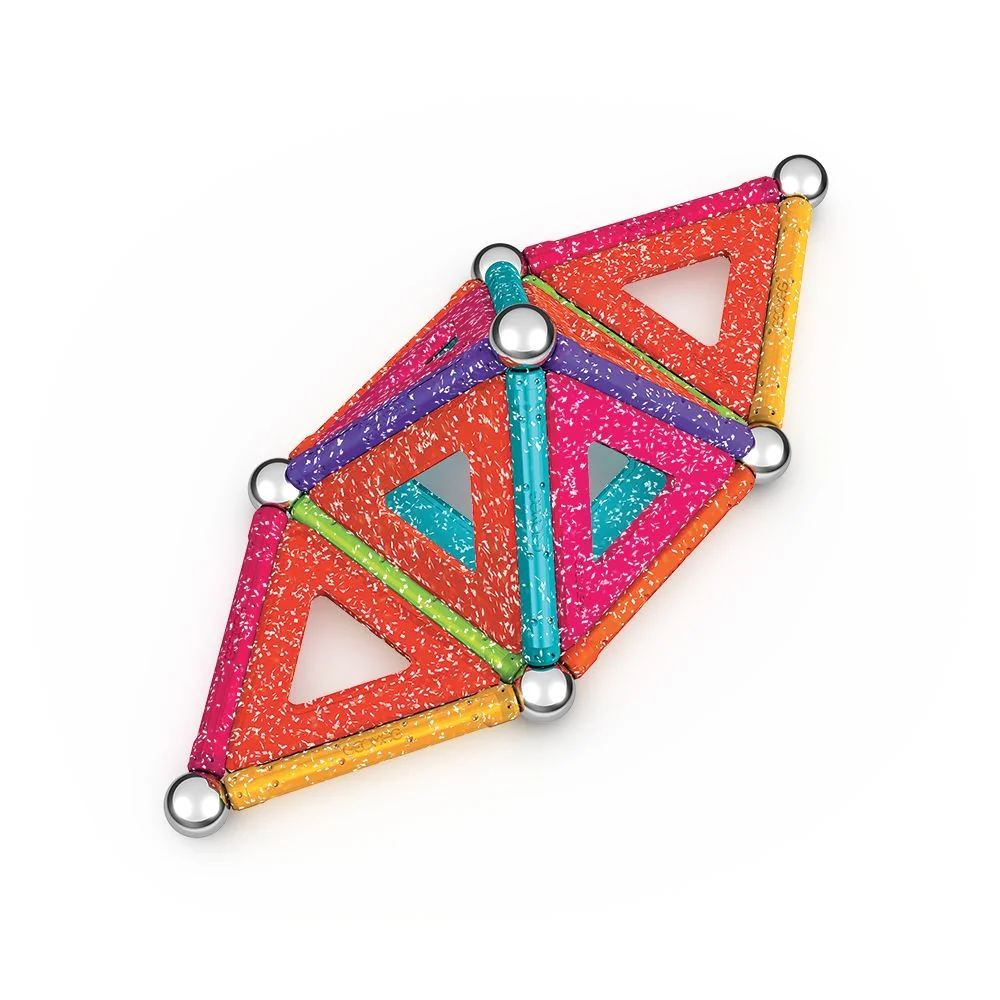 Geomag Glitter magnetická stavebnice 35 dílků