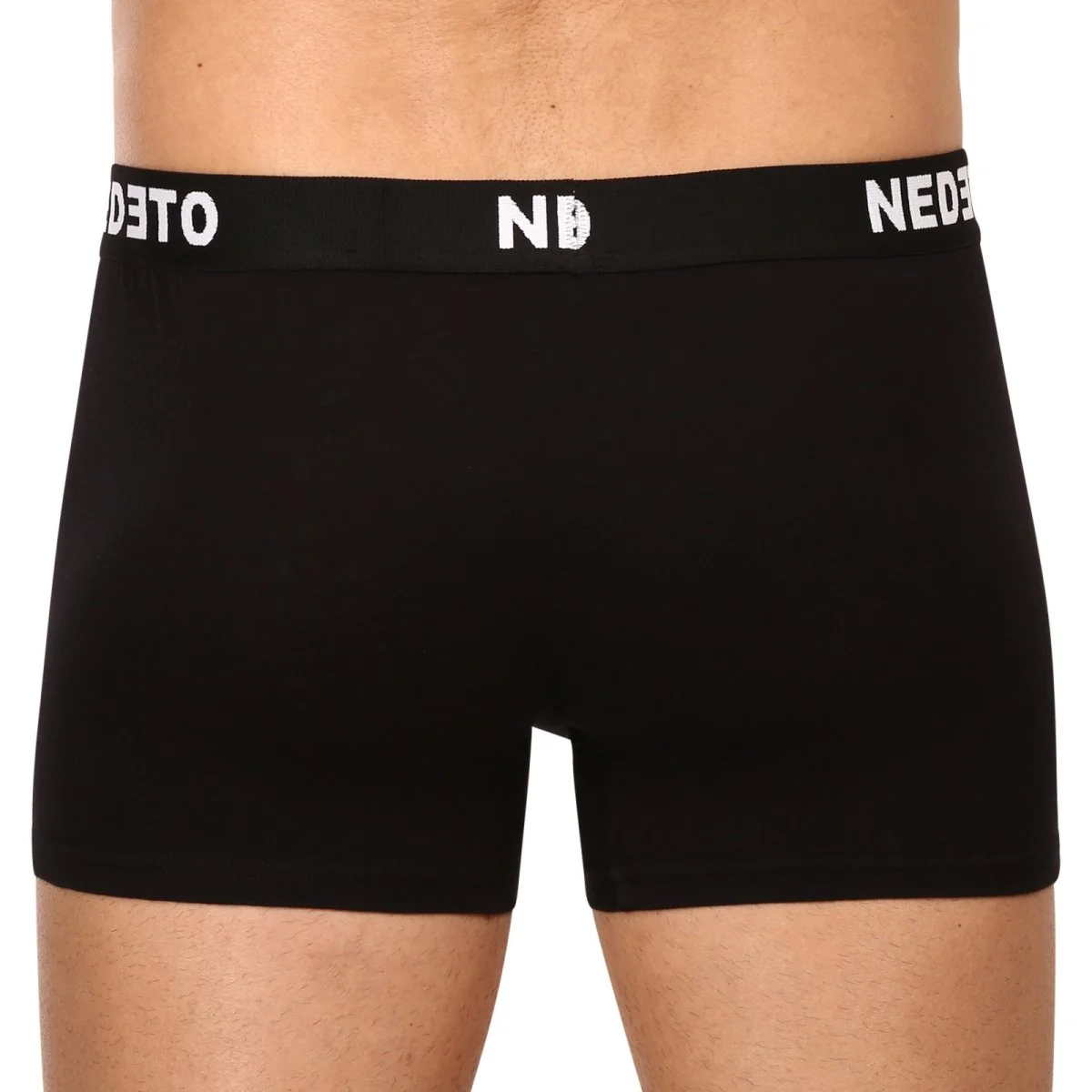 Nedeto 10PACK pánské boxerky černé (10NB001b) M