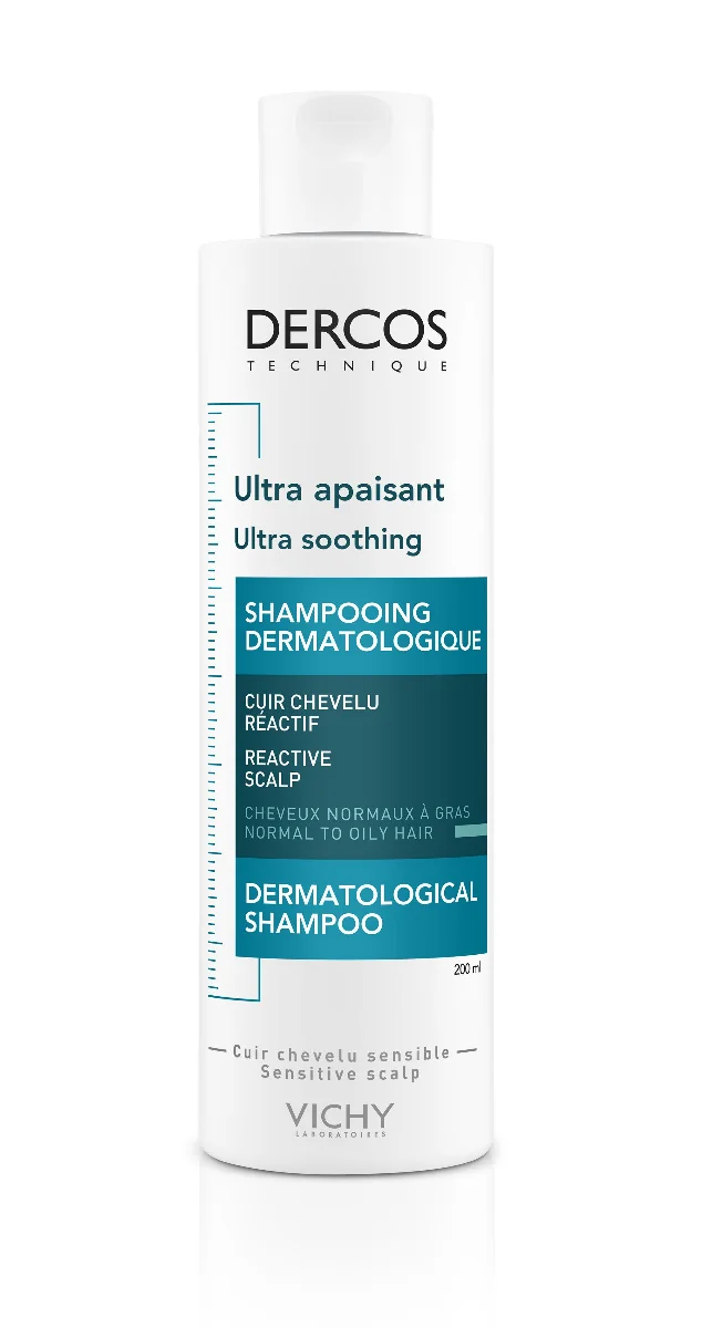 Vichy Dercos Ultrazklidňující šampon pro normální a mastné vlasy 200 ml