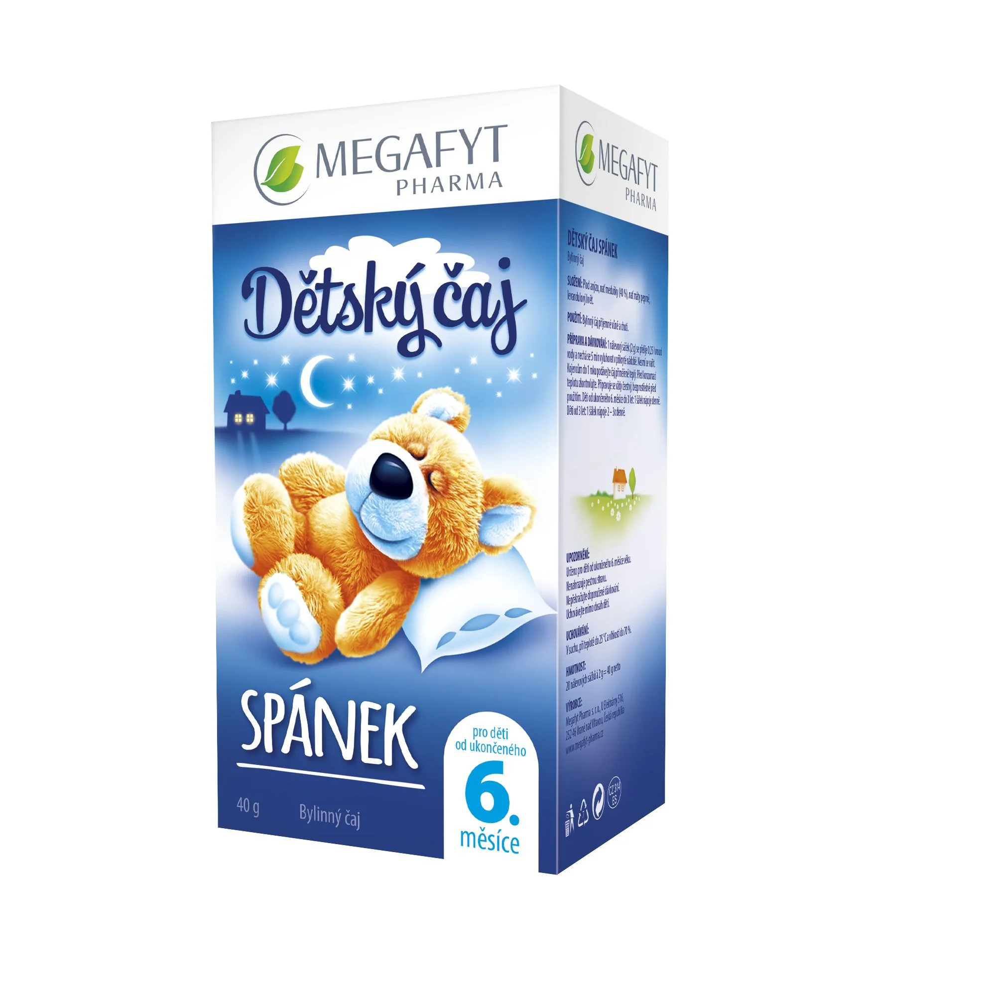 Megafyt Dětský čaj spánek porcovaný čaj 20x2 g