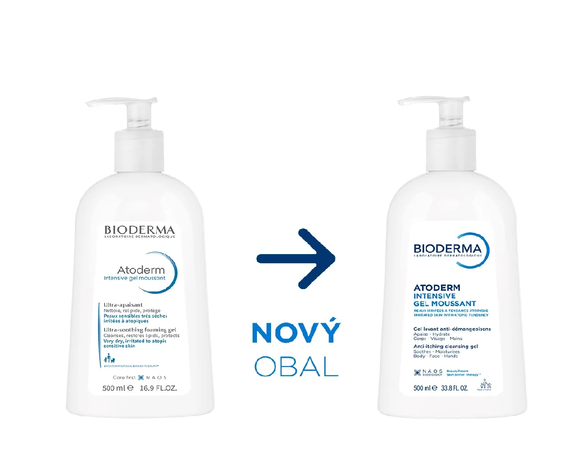 BIODERMA Atoderm Intensive gel moussant vysoce výživný pěnivý gel 500 ml