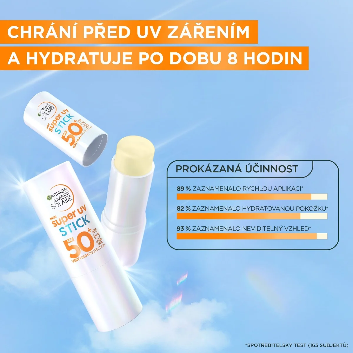 Garnier Ambre Solaire Super UV SPF50+ tyčinka 9 ml