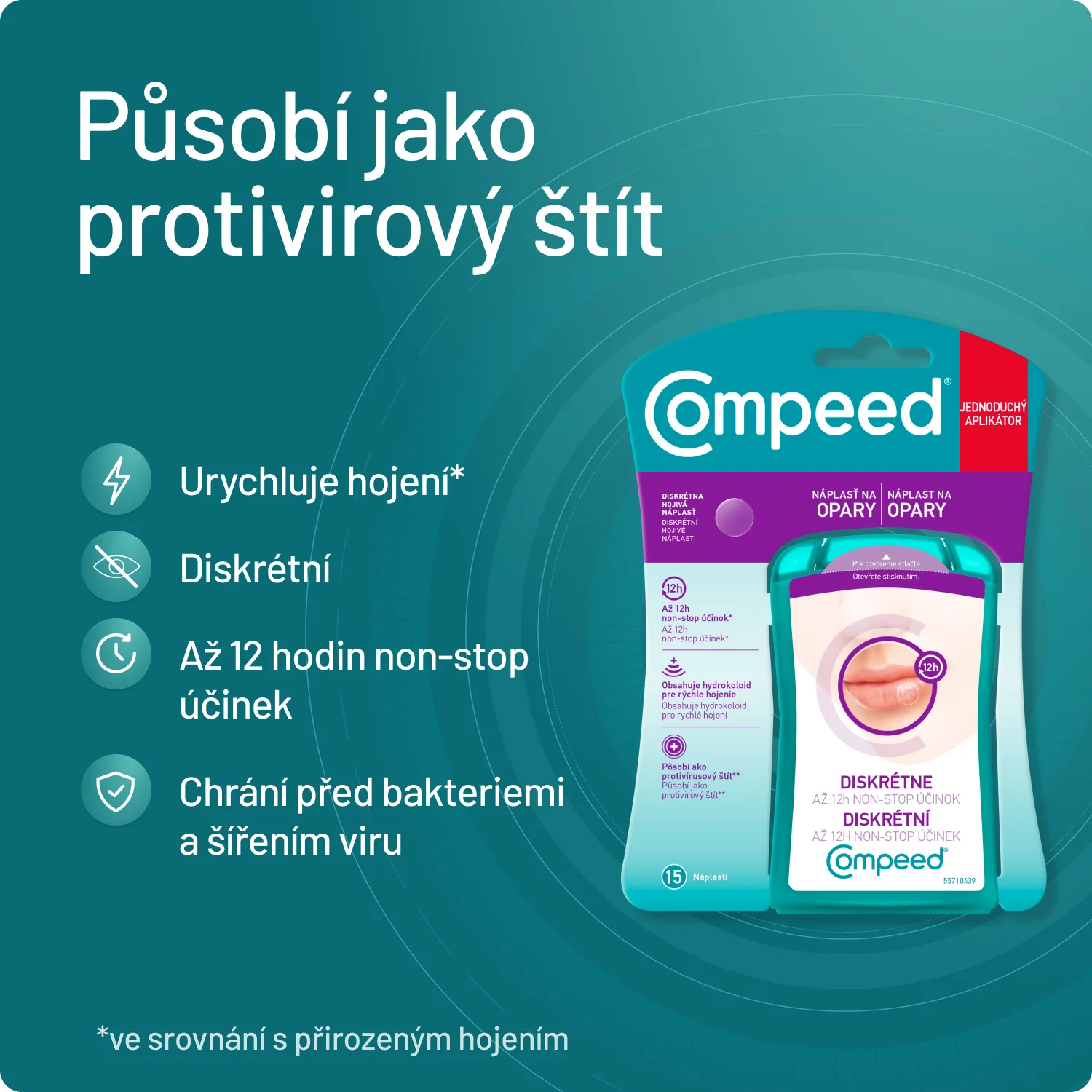 Compeed Náplast na opary 15 ks