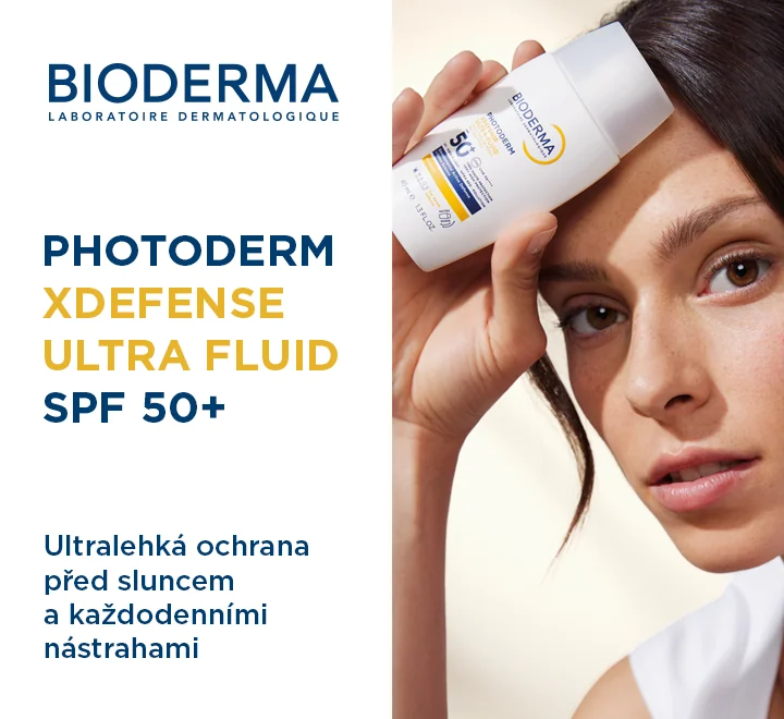 Bioderma Photoderm XDefense Ultra Fluid SPF 50+. Ultralehká ochrana před sluncem a každodenními nástrahami. Bioderma Photoderm XDefense Ultra Fluid SPF 50+. Ultralehká ochrana před sluncem a každodenními nástrahami.