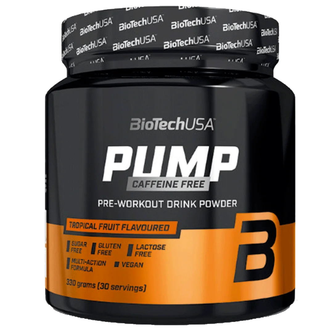 BioTech USA Pump Caffeine Free 330g - tropické ovoce