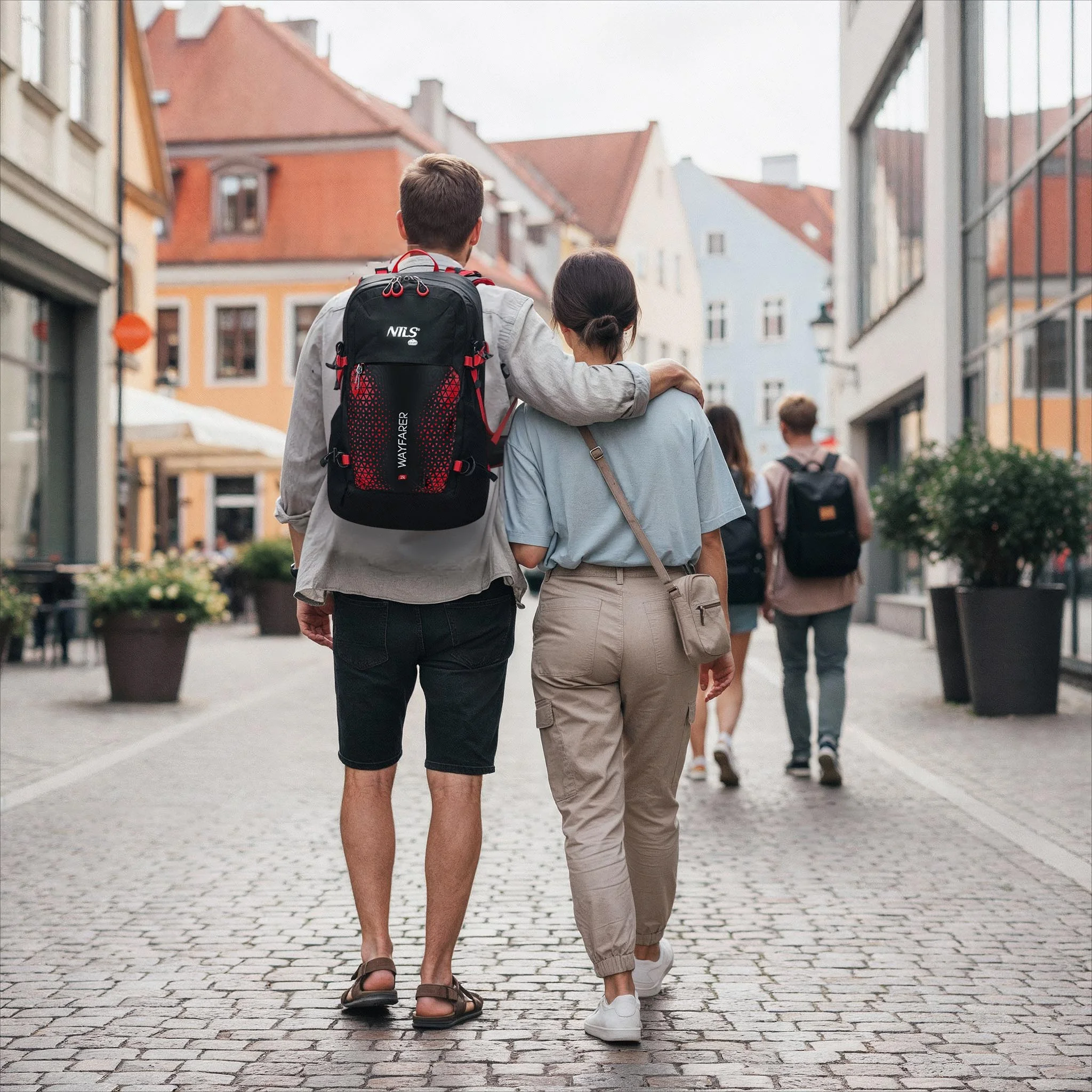 Nils Turistický batoh NC1925 Wayfarer 35L černý
