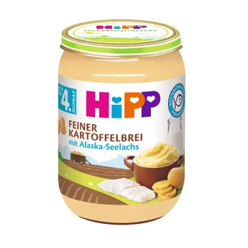 Hipp BABY Jemná bramborová kaše s aljašskou treskou 190 g