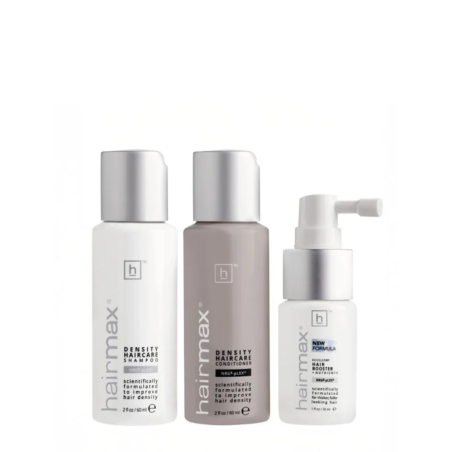 HairMax Mini sada Density pro řídnoucí vlasy 60 ml + 60 ml + 30 ml