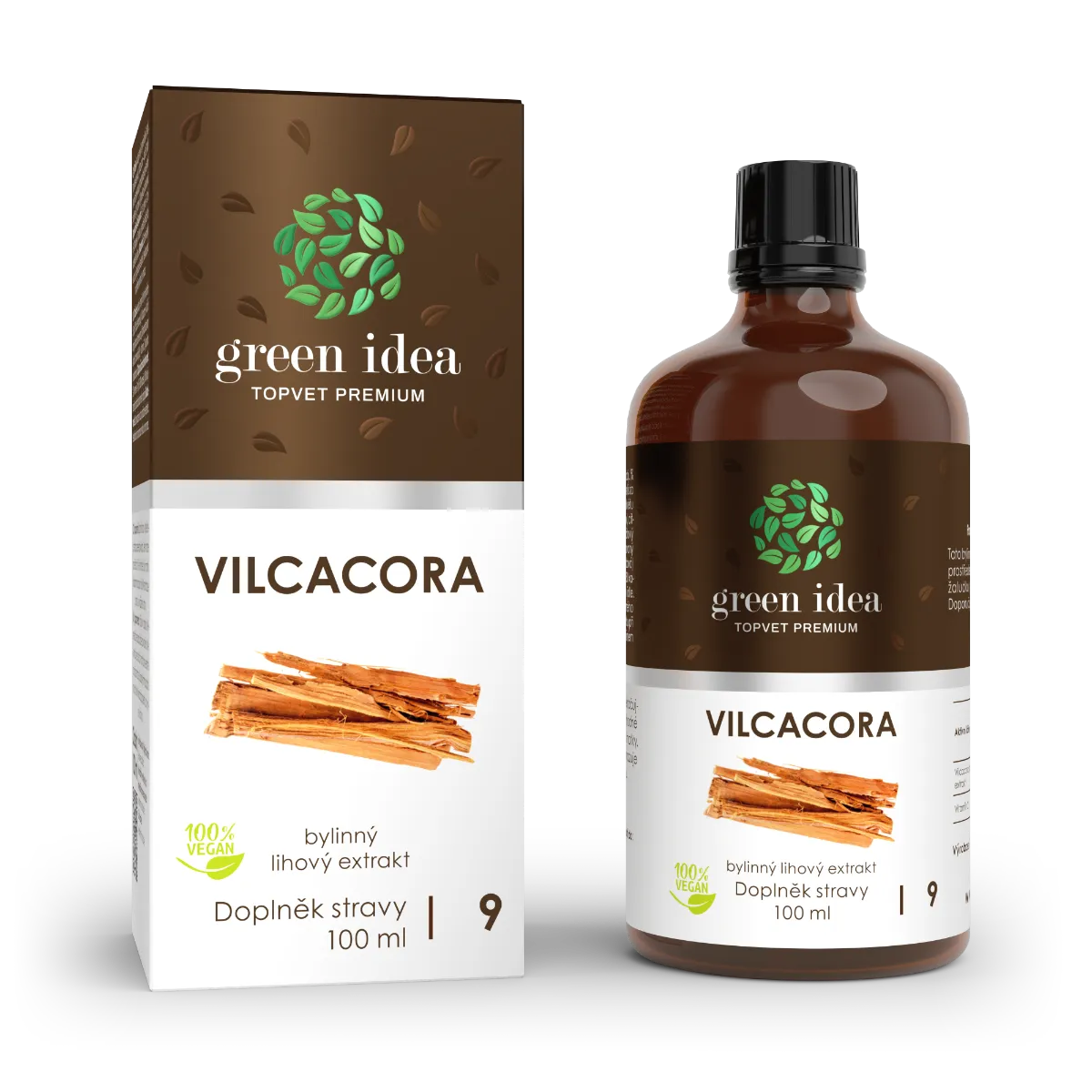 Green idea Vilcacora Kočičí dráp bylinný lihový extrakt 100 ml