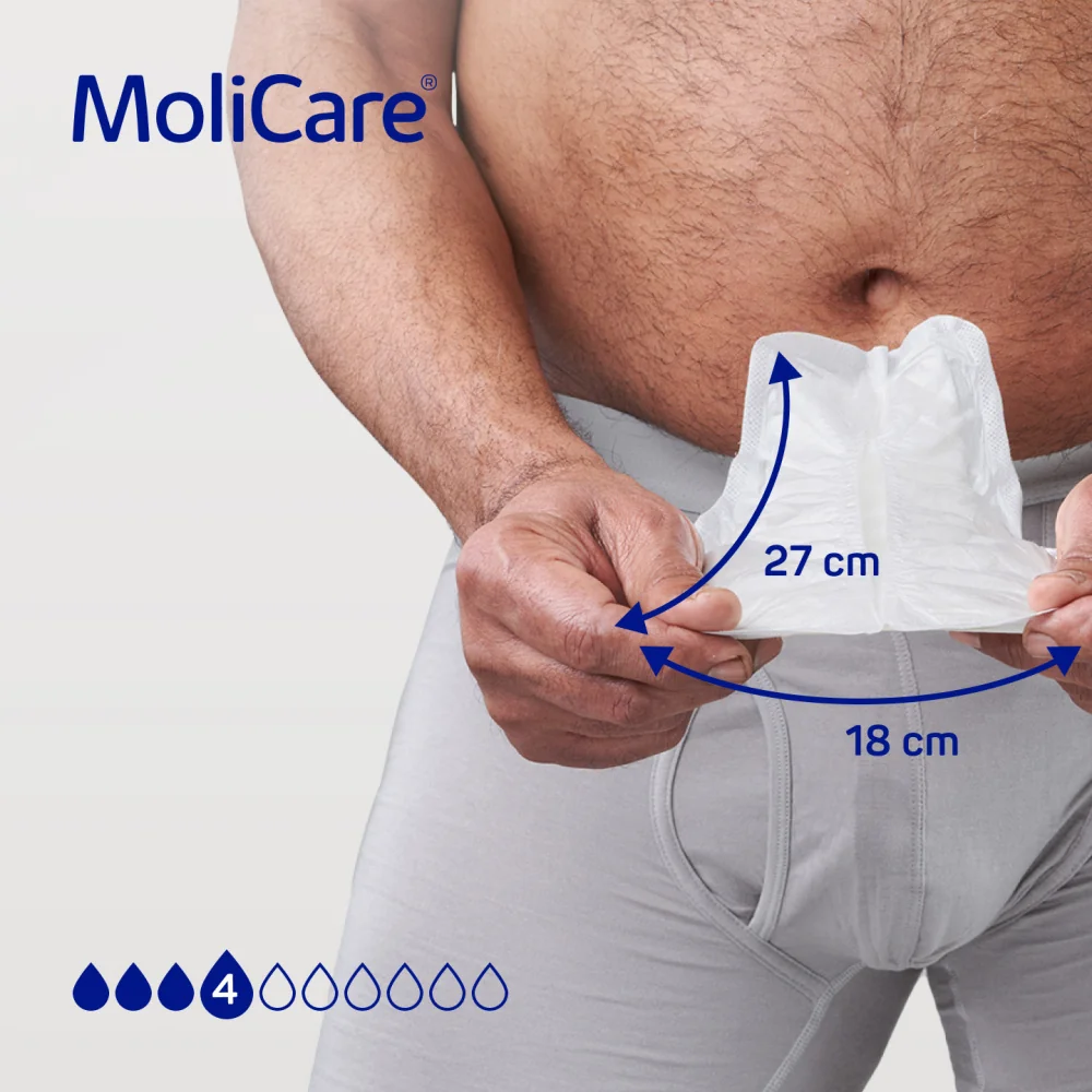 MoliCare Men 4 kapky inkontinenční vložky 2x14 ks duopack