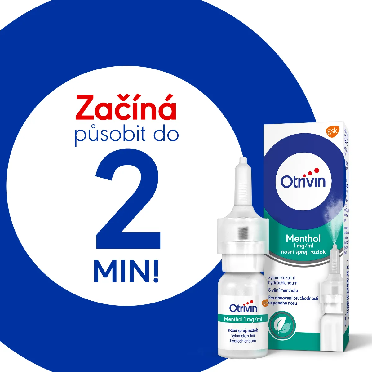 Otrivin Menthol 0,1% nosní sprej 10 ml